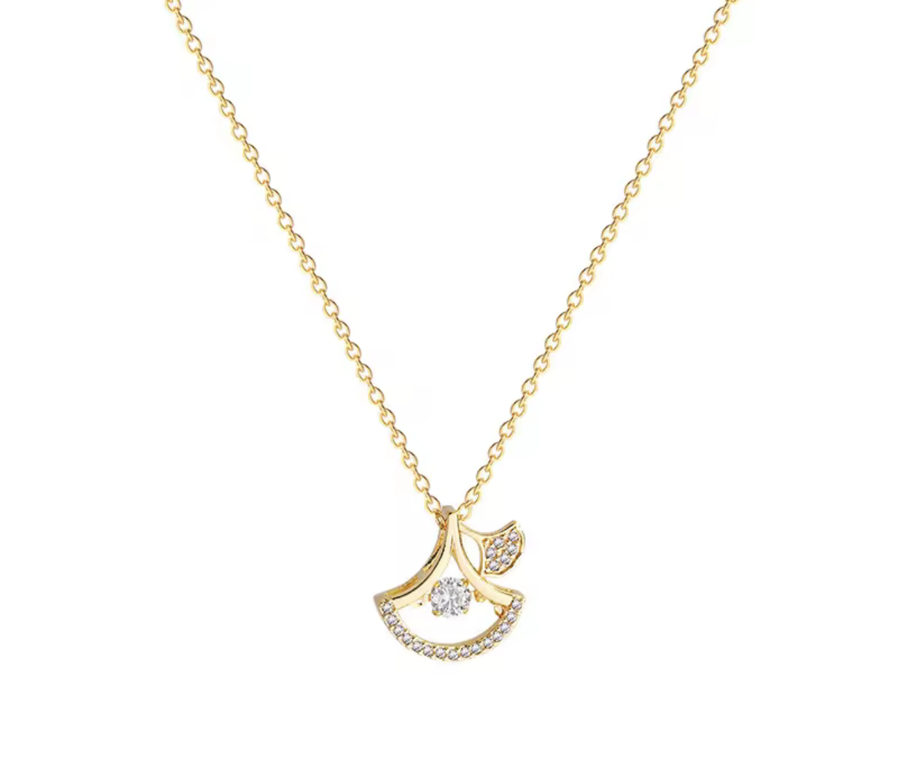 Floral pendant necklace