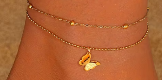 Flutterglow Anklet