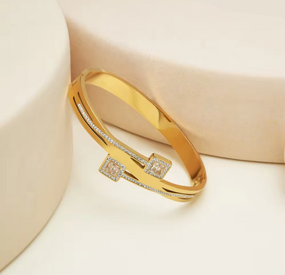 Modern dual Square cuff